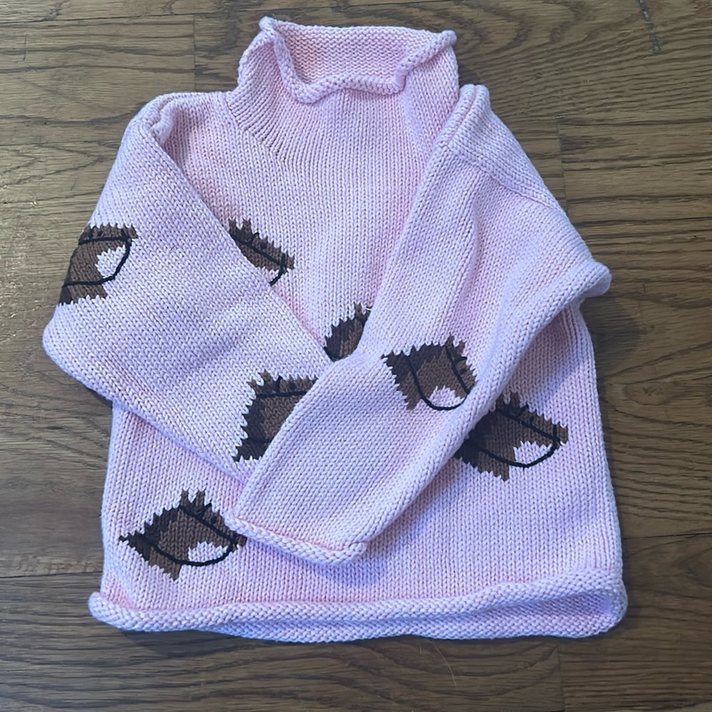 Claver horse sweater, 4T